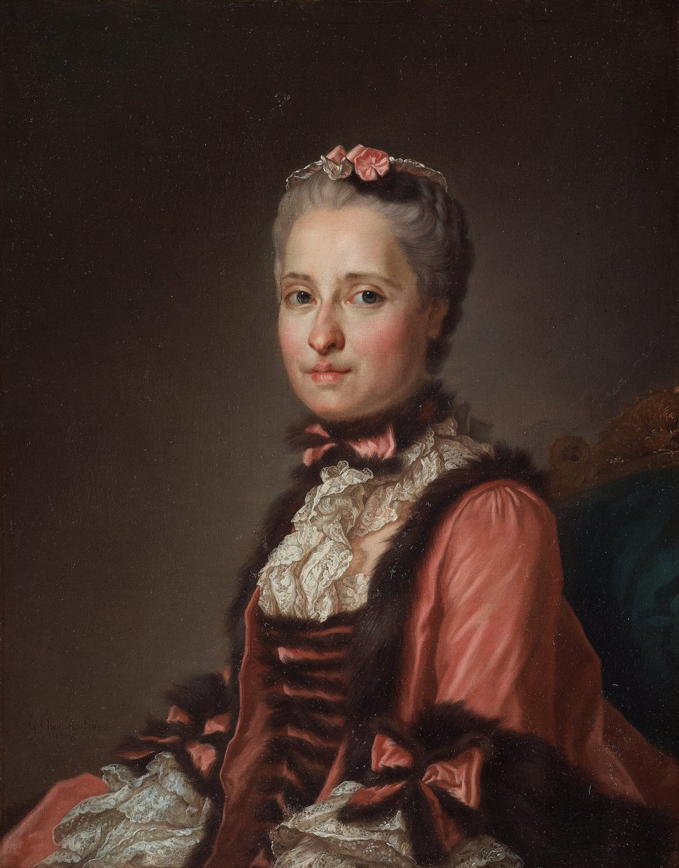 Porträtt av prinsessan Maria Josepha av Sachsen 1731-1767, 1775. av Alexander Roslin
