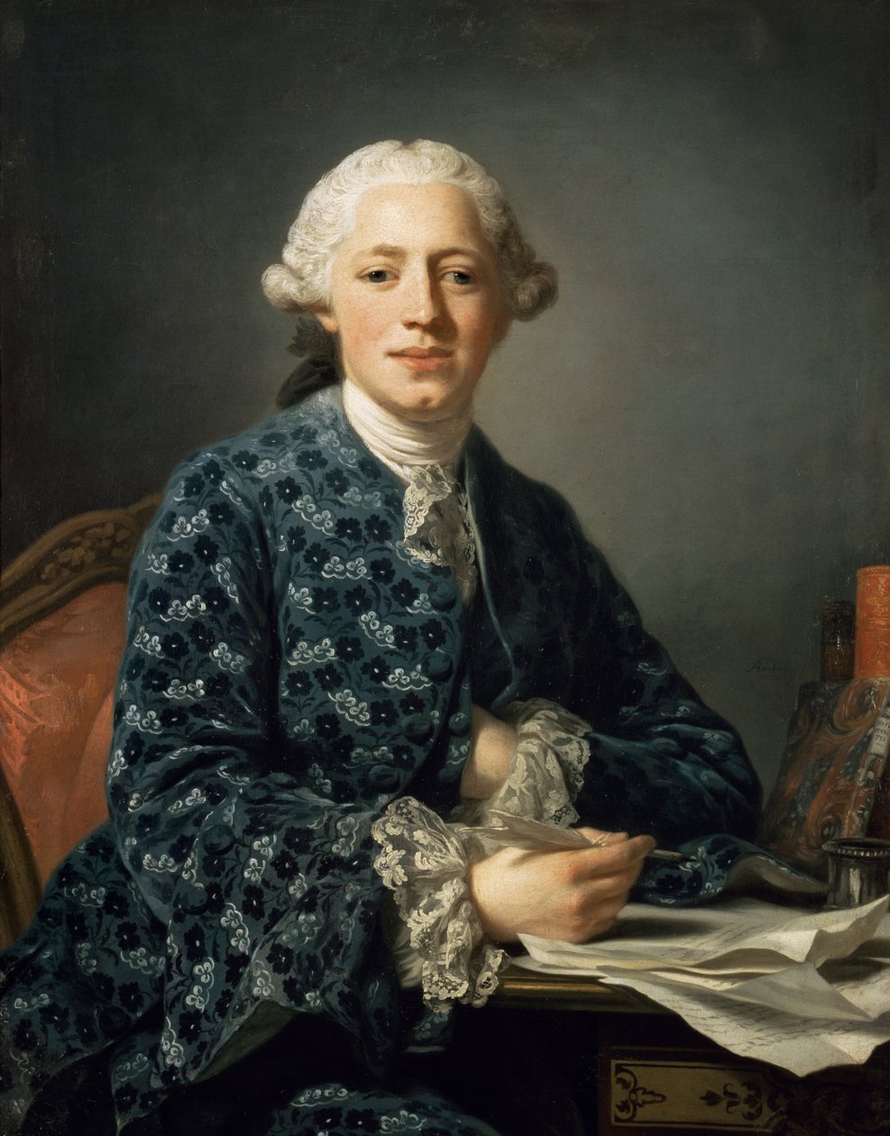 Porträtt av Thure Leonard Klinckowström 1735-1821, 1758. av Alexander Roslin