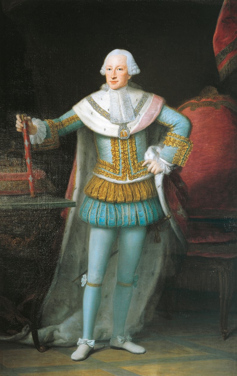 Porträtt av Victor Amadeus III av Sardinien (Turin). av Alexander Roslin