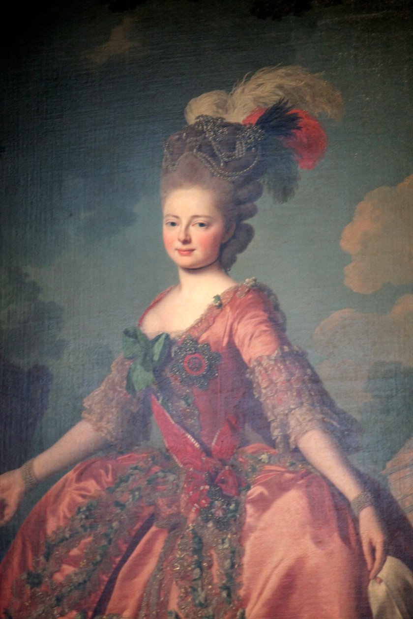 "Porträtt av storhertiginnan Maria Feodorovna", 1777. av Alexander Roslin