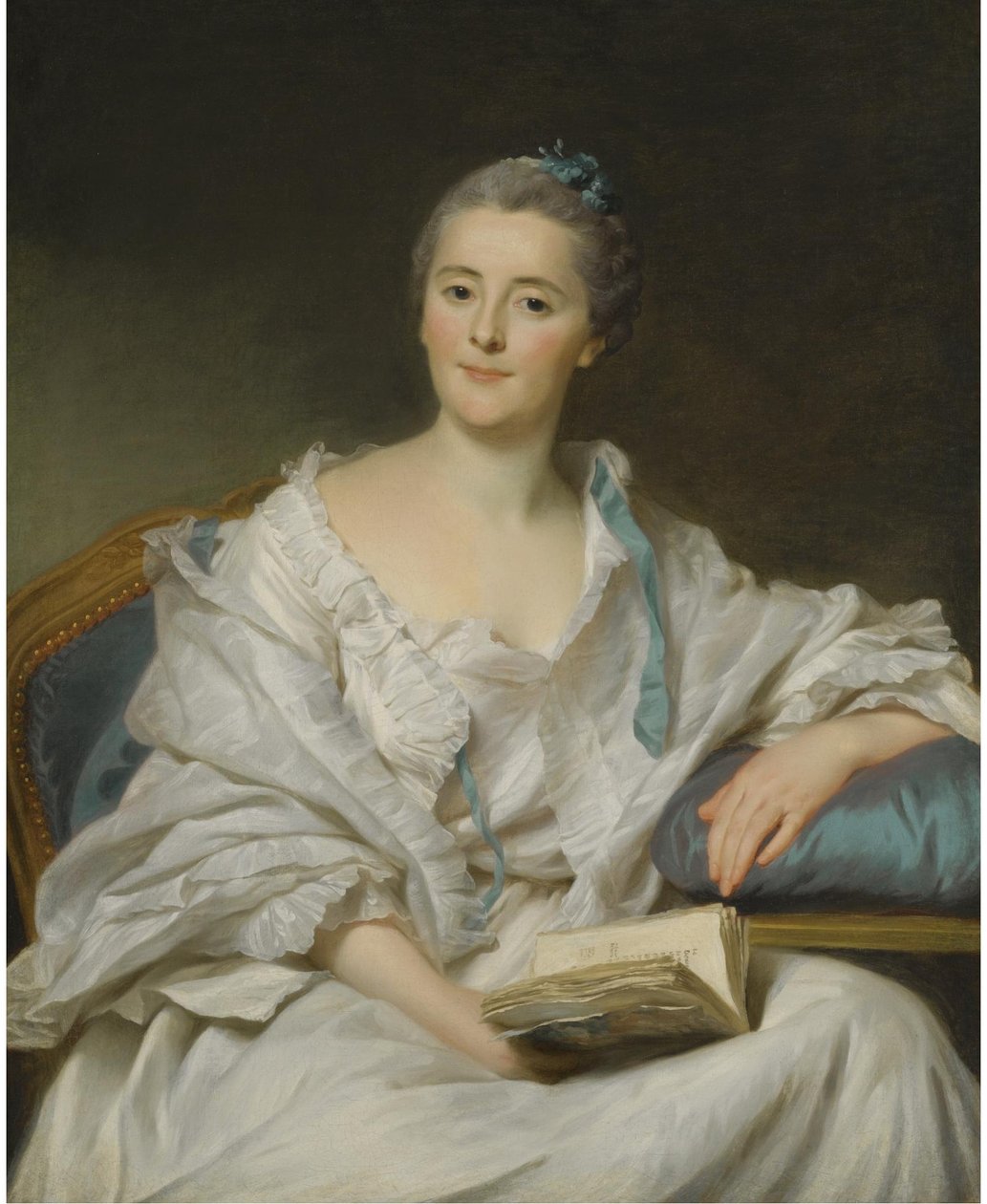 Porträtt av Marquise de Marigny av Alexander Roslin