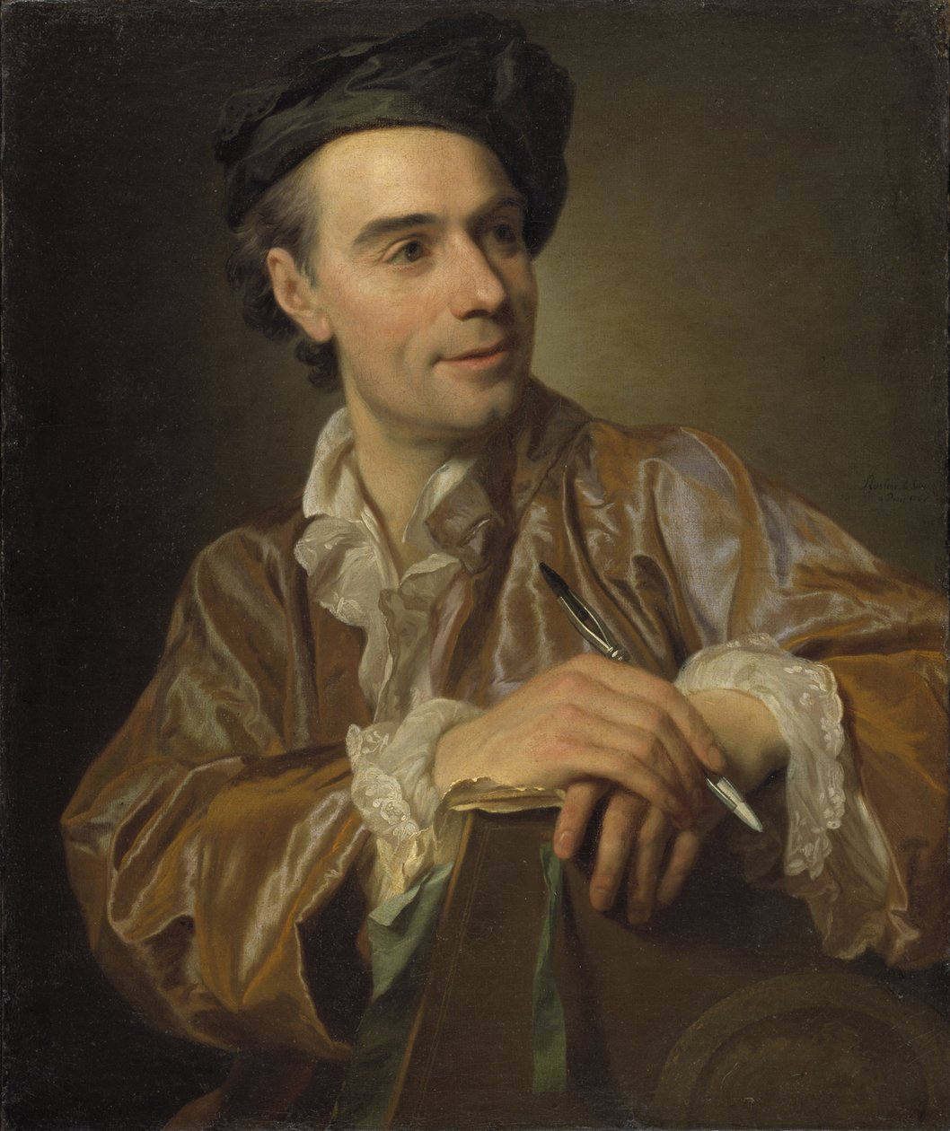 Porträtt av målaren Claude Joseph Vernet av Alexander Roslin