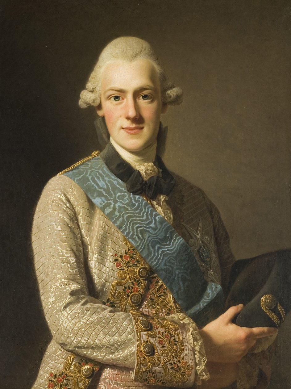Swedish: Fredrik Adolf, 1750-1803, prins av Sverige, Gustav III:s bror Duke Fredrik Adolf, Gustav III:s Brother av Alexander Roslin