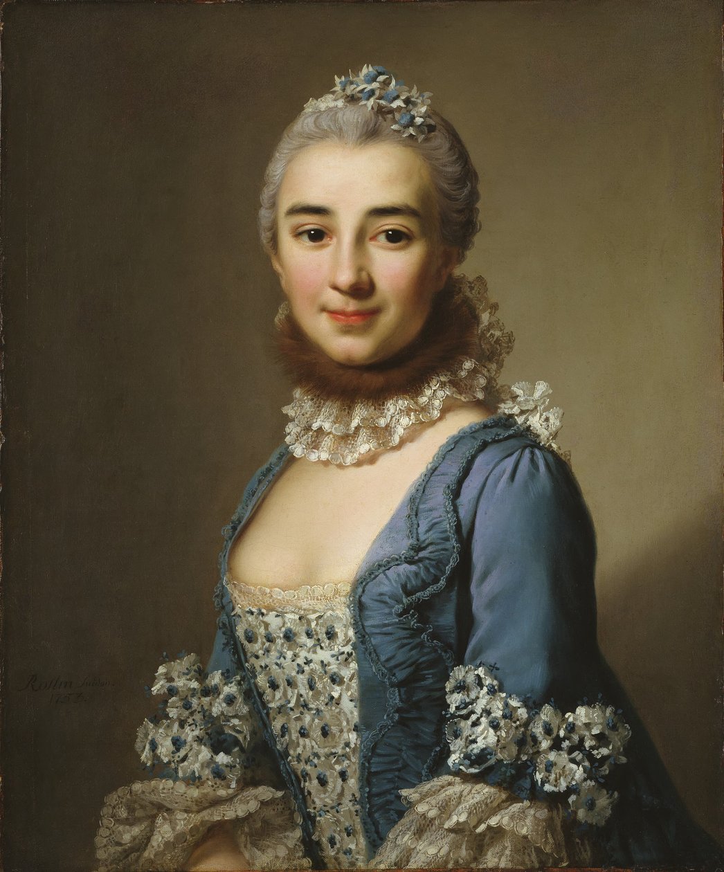 Okänd dam, möjligen Madame Deshanges av Alexander Roslin