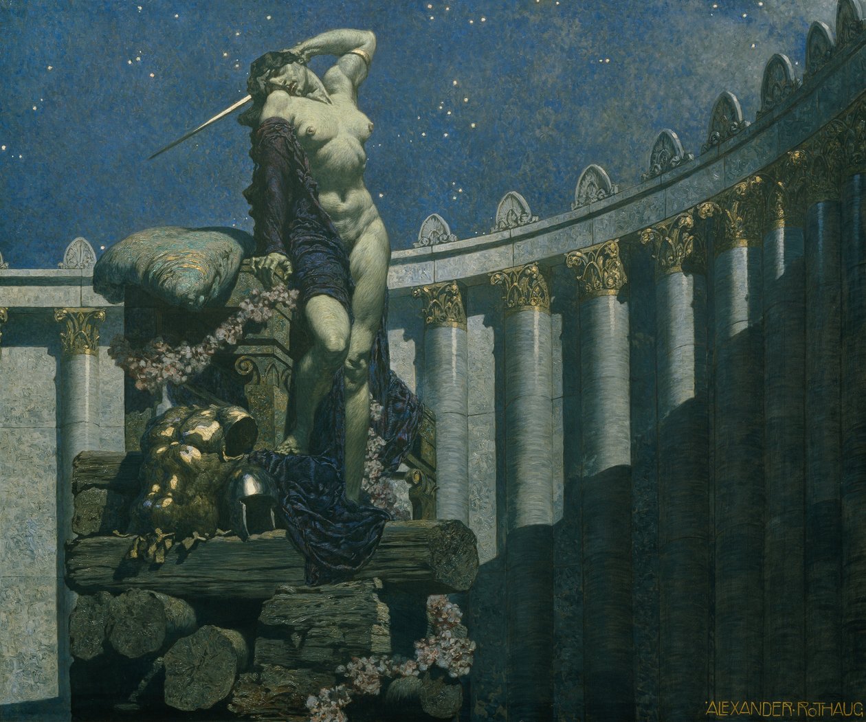 Dido på bålet, 1935. av Alexander Rothaug