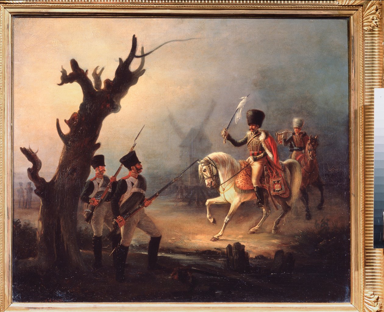 The Turkish Envoys (Truce Envoys) - Målning av Alexander Schwabe (1818-1872), olja på duk av Alexander Schwabe