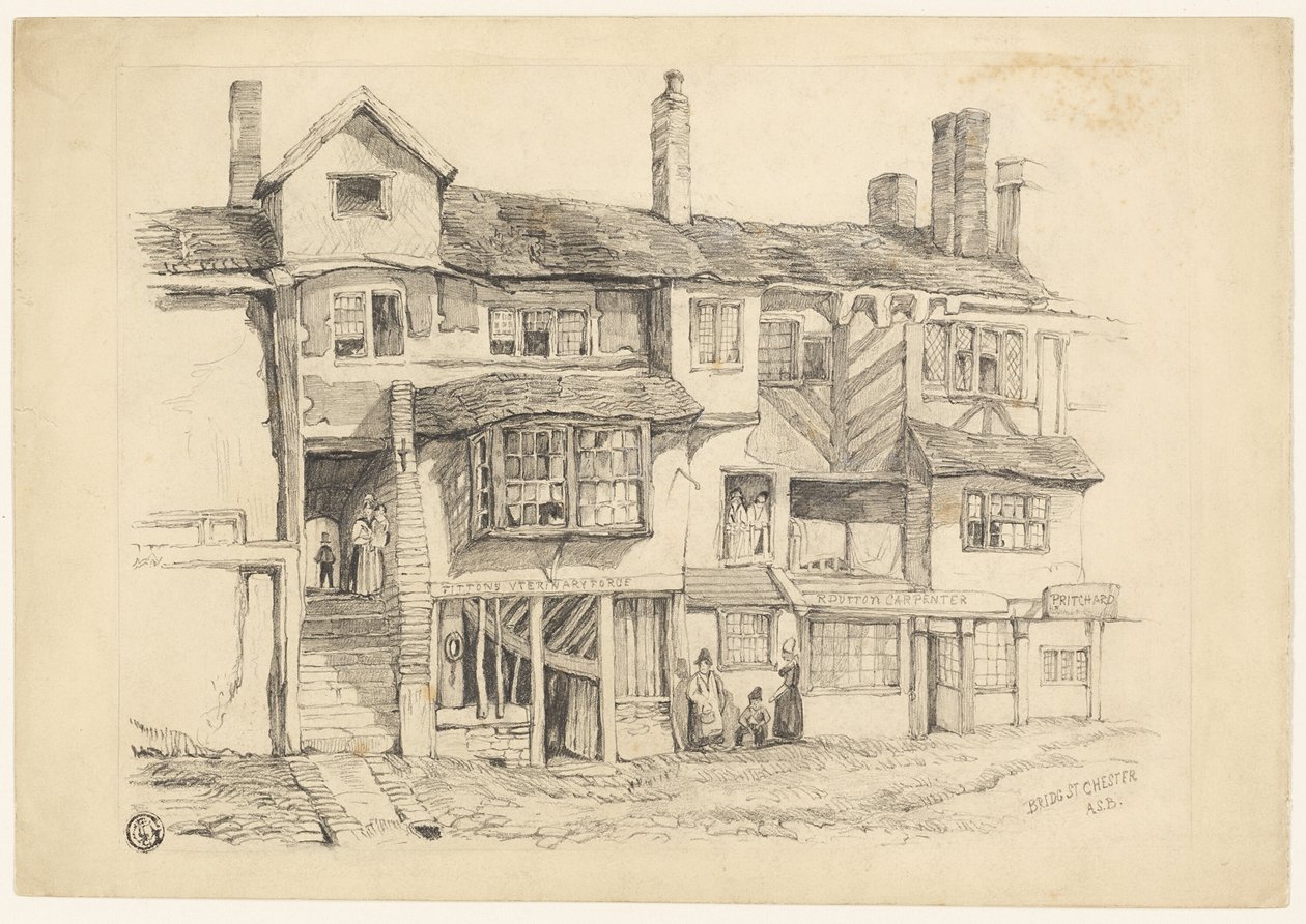Bridge St. Chester av Alexander Stuart Boyd