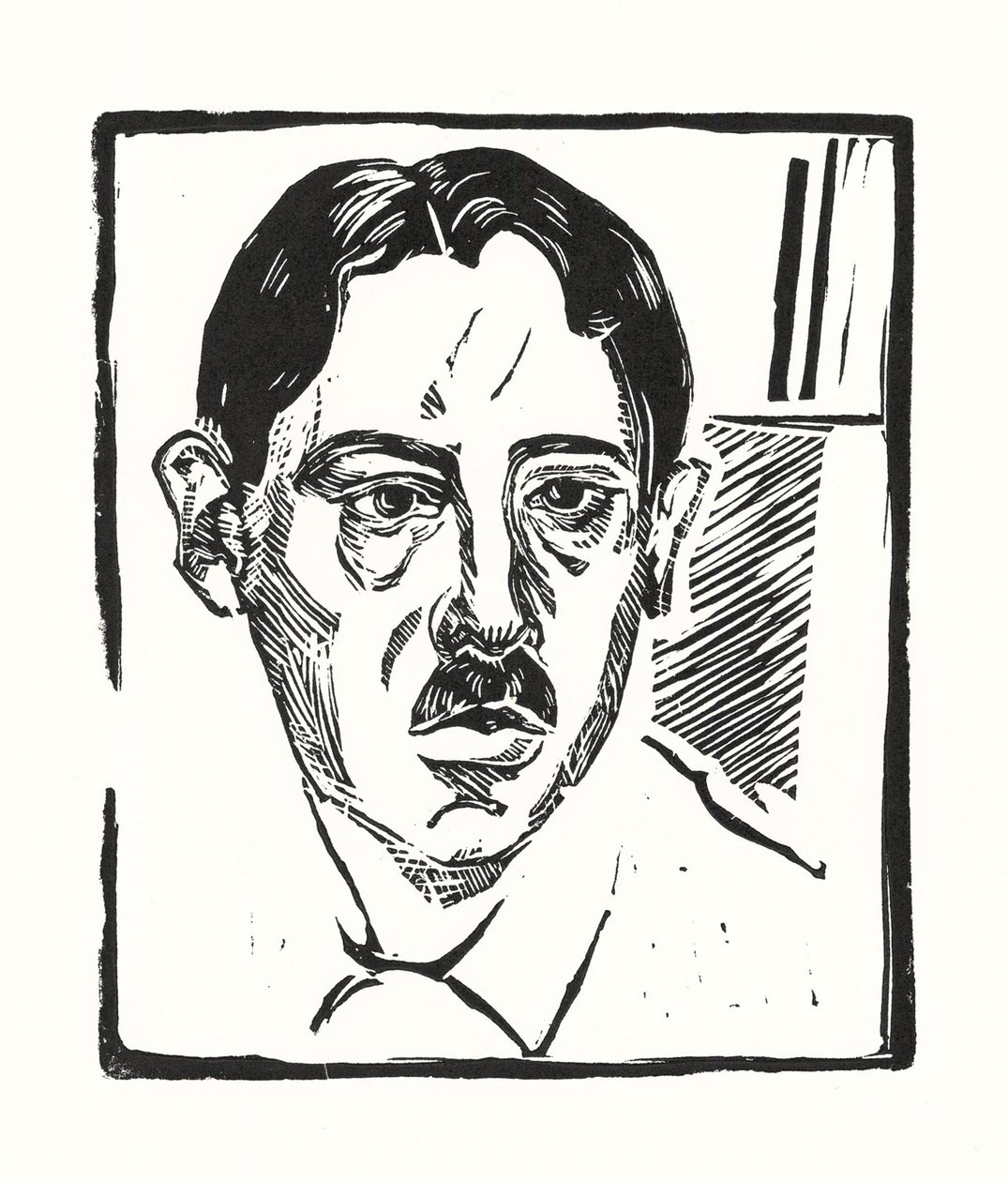 Självporträtt, 1919 av Alexander Vasilyevich Shevchenko