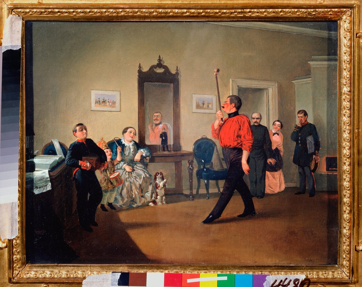 Peaceful Marsomania - Målning av Alexander Vasilyevich Ustinov (1796-1868), olja på duk av Alexander Vasilyevich Ustinov