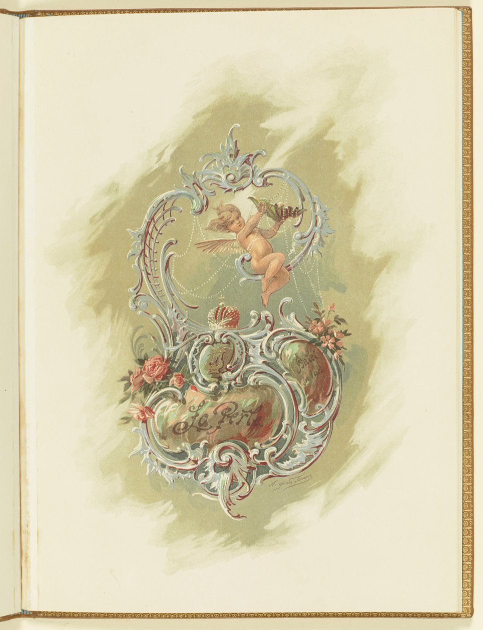 Program för balett La Perle av Marius Petipa och Riccardo Drigo, 1896. av Alexander von Hohen