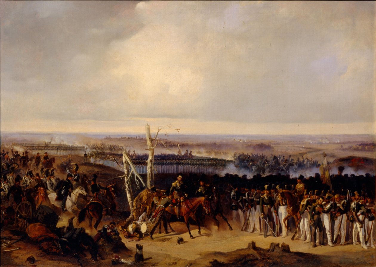 Izmailovsky-regementet i slaget vid Borodino 1812, 1840-talet av Alexander von Kotzebue