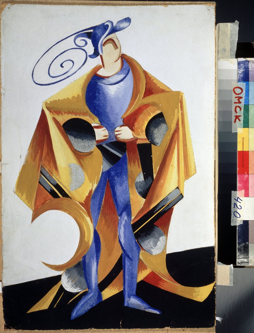 Teaterdräkt för pjäsen "Romeo och Julia" av William Shakespeare. Gouache d