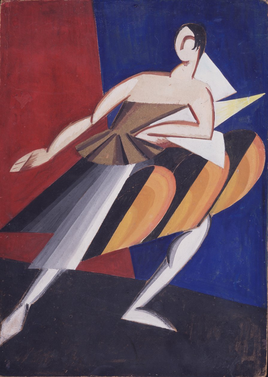 Kostymdesign, 1920 av Alexandra Alexandrowna Exter