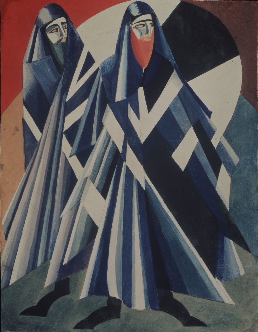 judar. Kostymdesign för teaterpjäsen Salomé av O. Wilde, 1917 av Alexandra Alexandrowna Exter