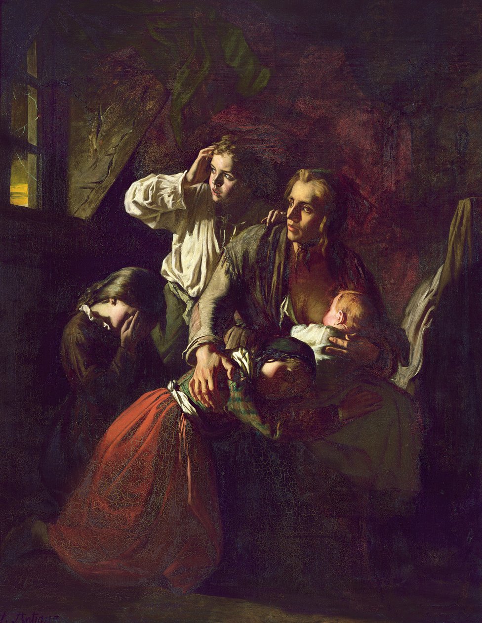 En blixt, före 1848 av Alexandre Antigna