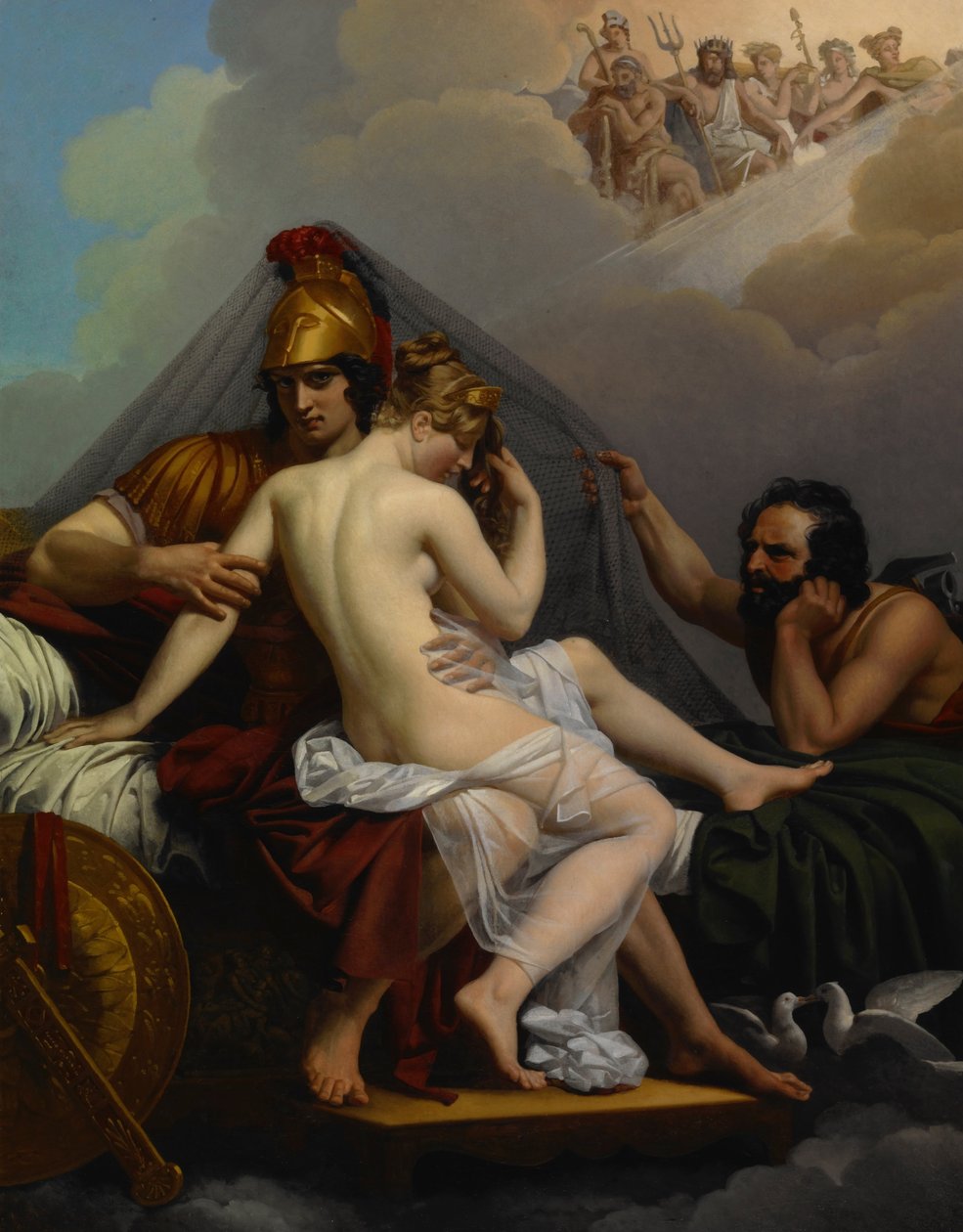 Mars och Venus förvånad över Vulcan av Alexandre Charles Guillemot