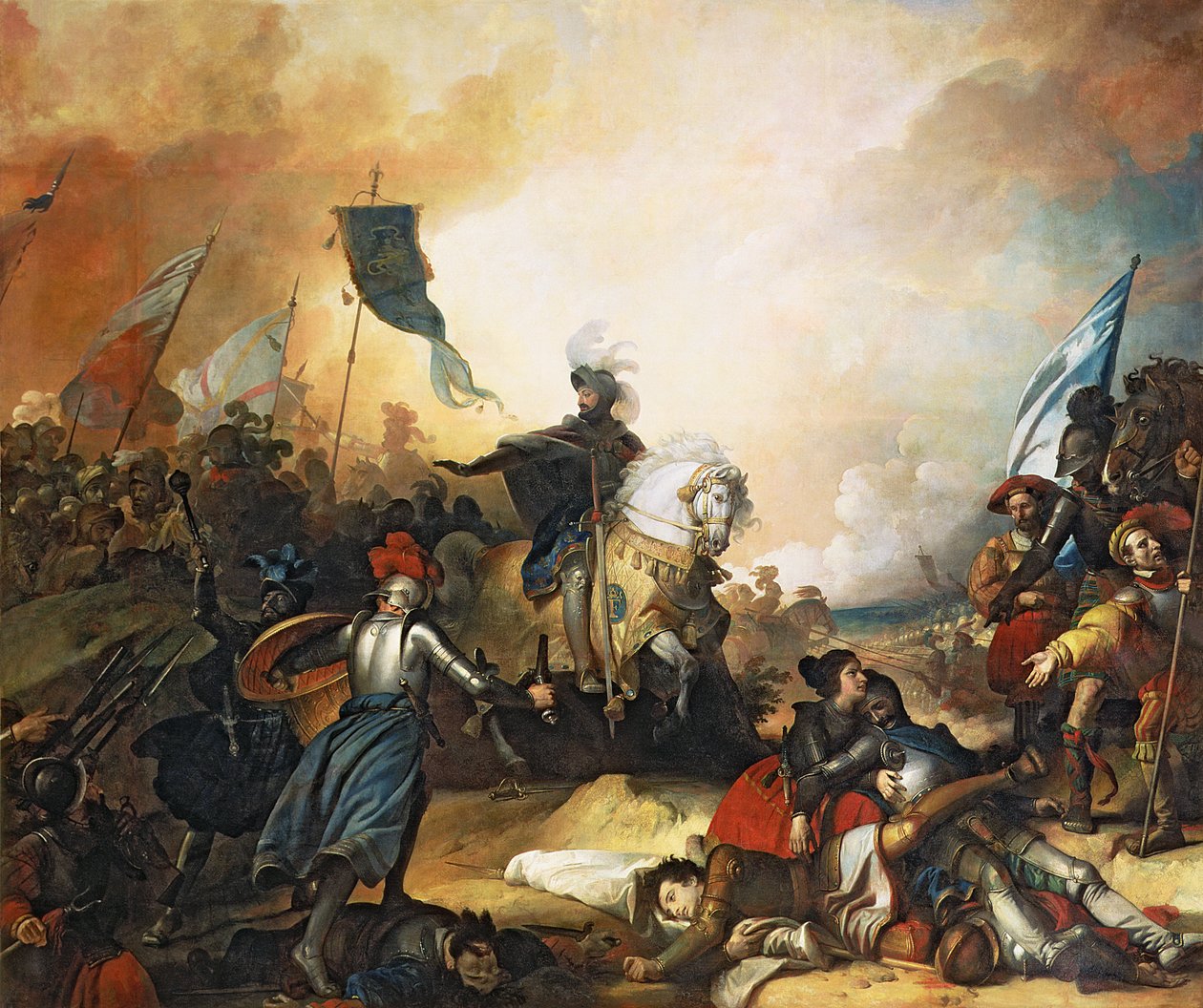 Slaget vid Marignan, 14 september 1515, 1836 av Alexandre Evariste Fragonard