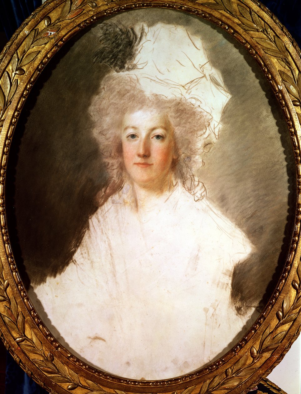 Oavslutat porträtt av Marie-Antoinette (1774-92) 1770-1819 (pastell på papper) av Alexandre Kucharski