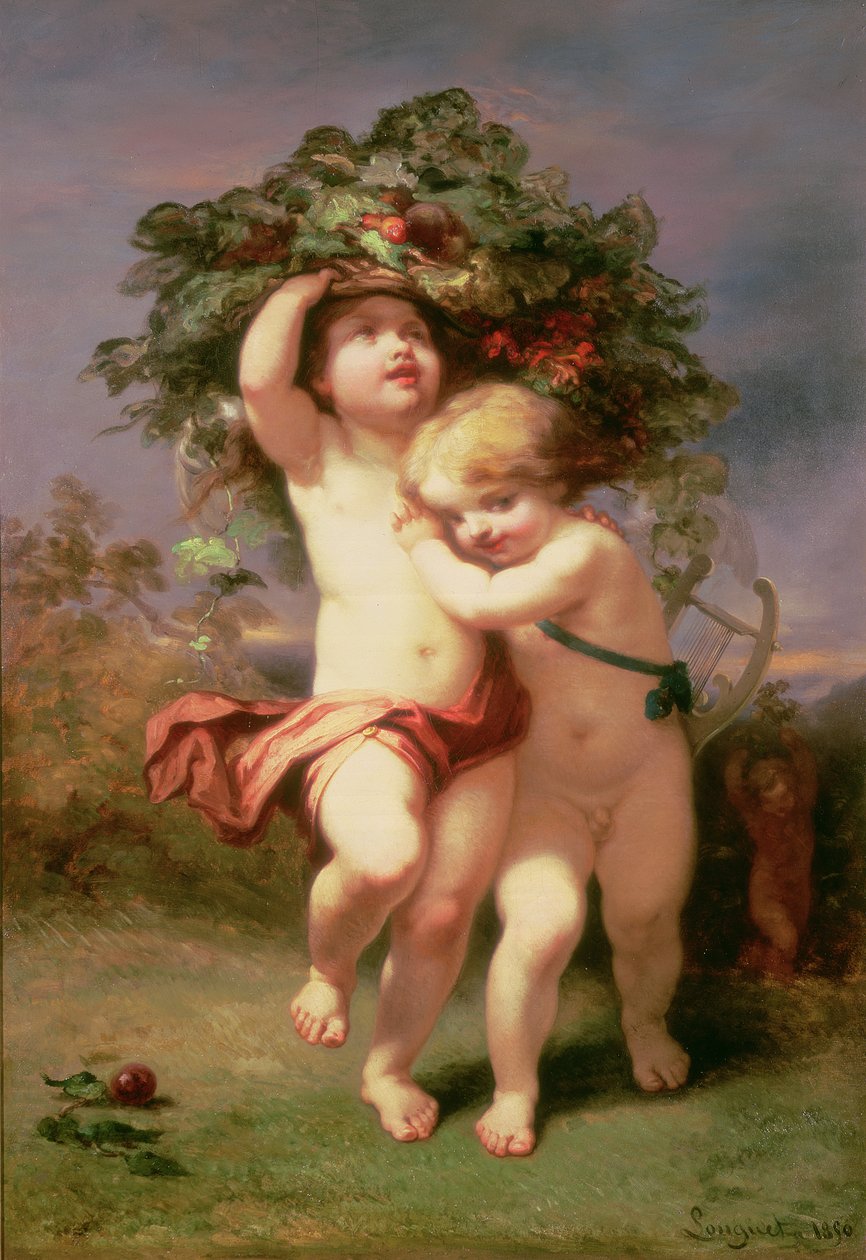 Återvänder före stormen, 1850 av Alexandre Marie Longuet