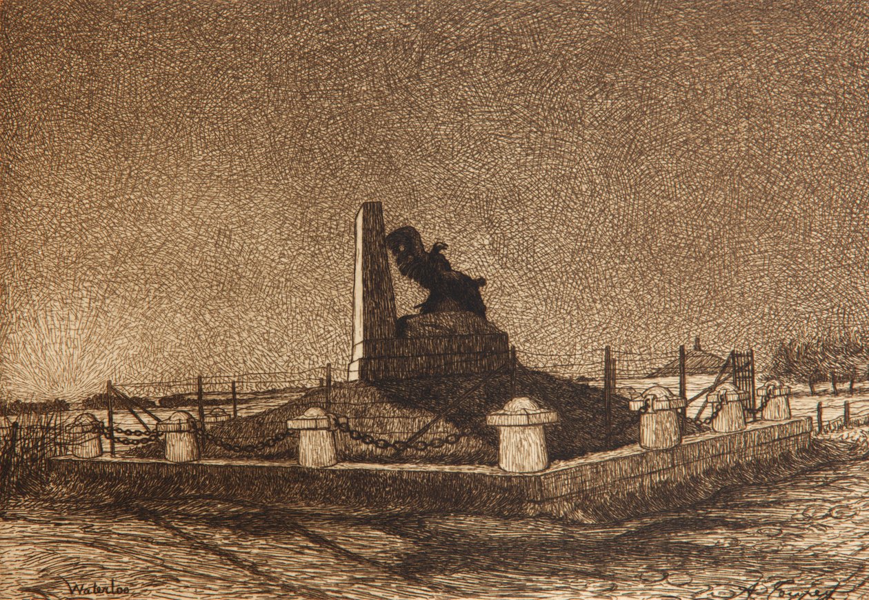 Monumentet till fransmännen på vägen till Genappe, från 