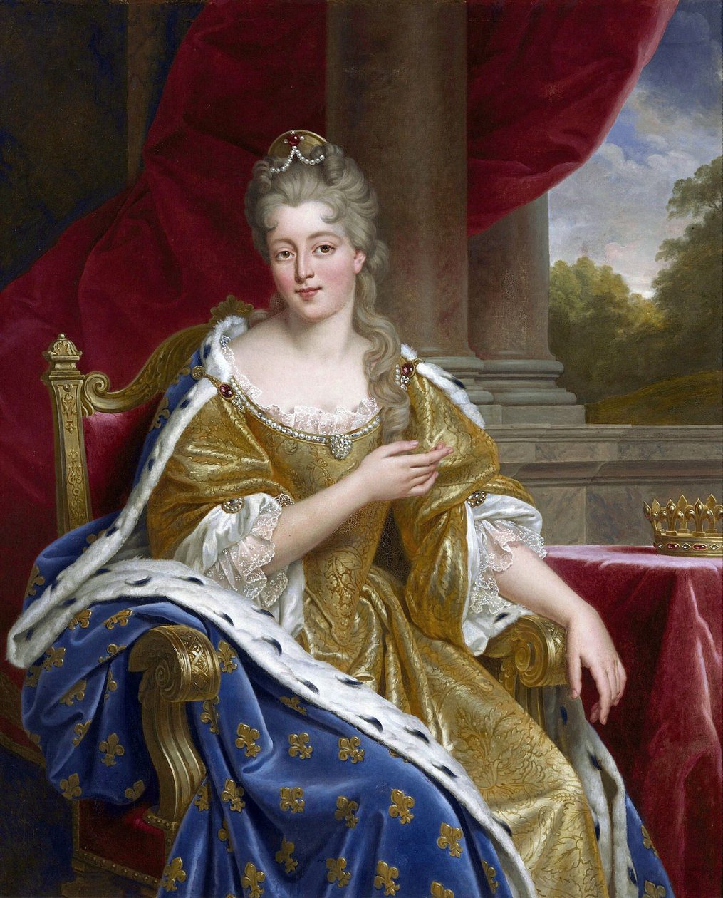 Françoise-Marie de Bourbon, mademoiselle de Blois, hertiginna av Orléans av Alexandre Francois Caminade