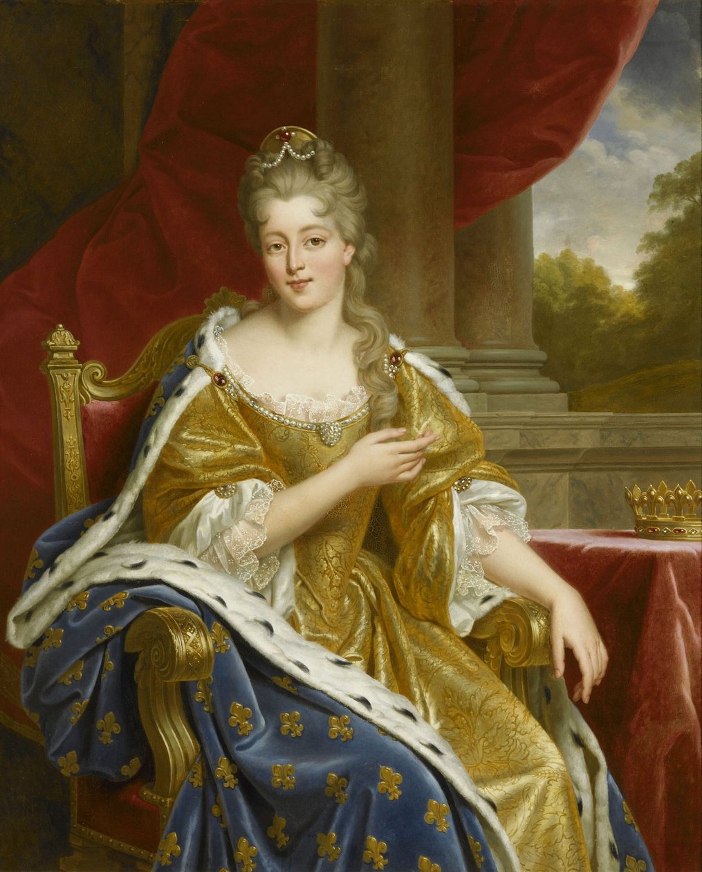 Françoise-Marie de Bourbon, mademoiselle de Blois, hertiginna av Orléans av Alexandre-Francois Caminade