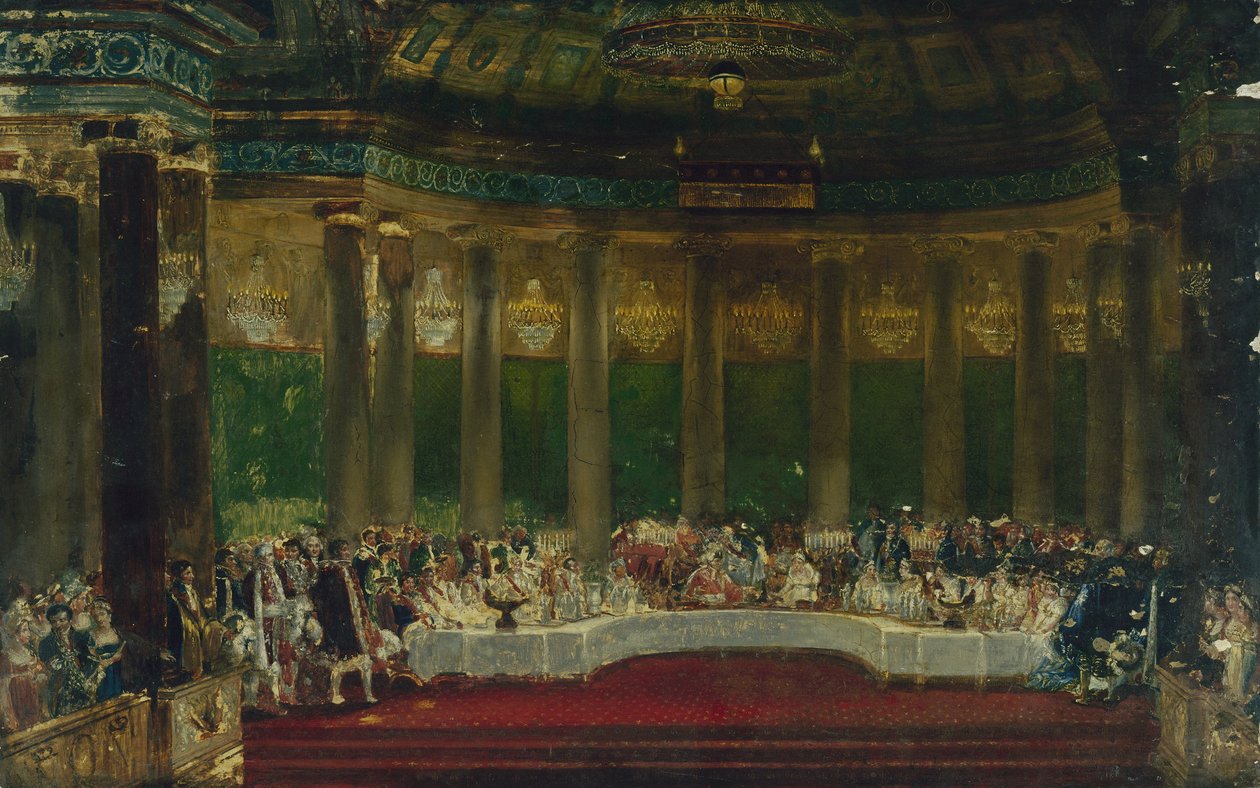Napoleon I:s bröllopsfest på Tuilerierna, 2 april av Alexandre (1770 1844) Dufay