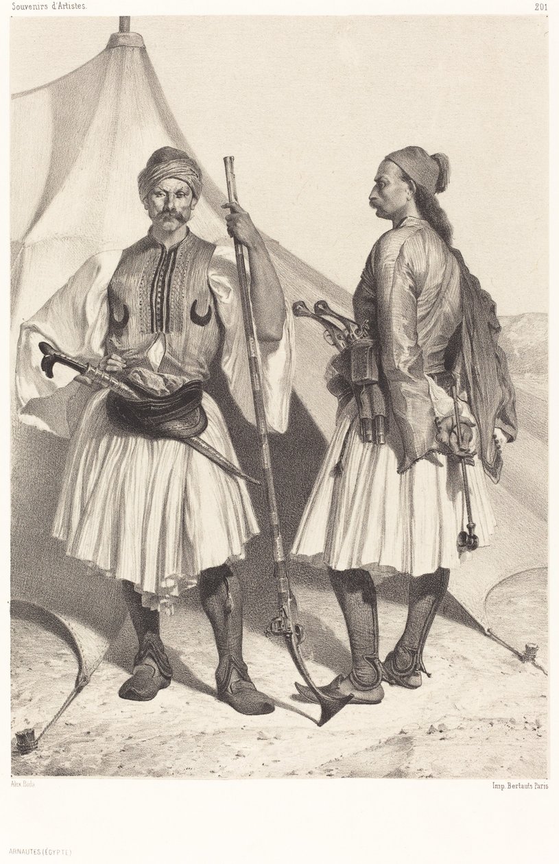 Arnautes, Egypten (albaner, Egypten) av Alexandre Bida