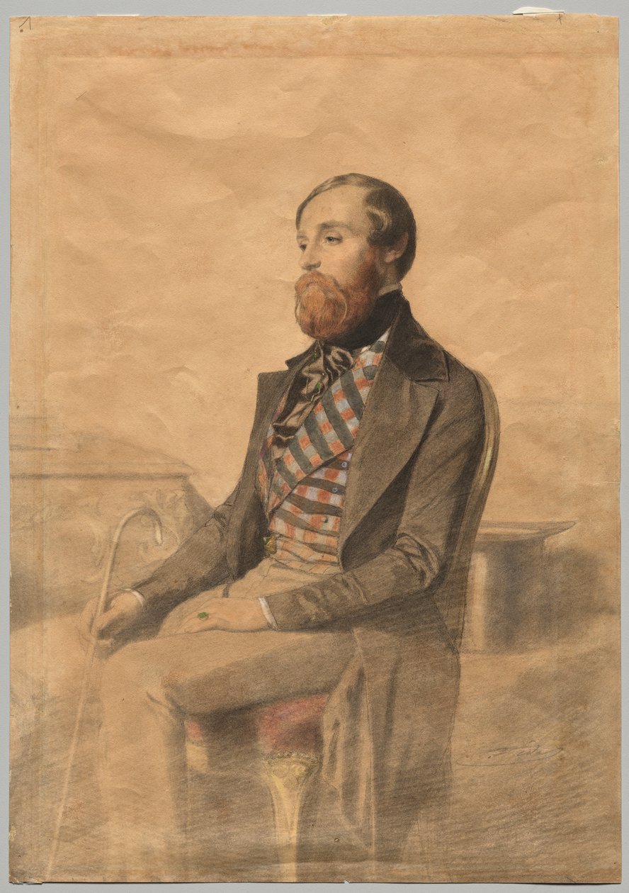 Porträtt av Alfred de Musset (1810-1857) av Alexandre Bida