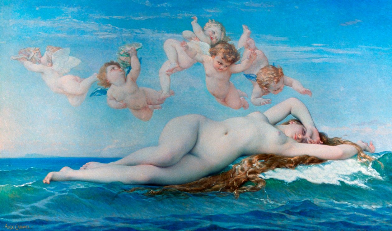 Venus födelse, 1863 av Alexandre Cabanel