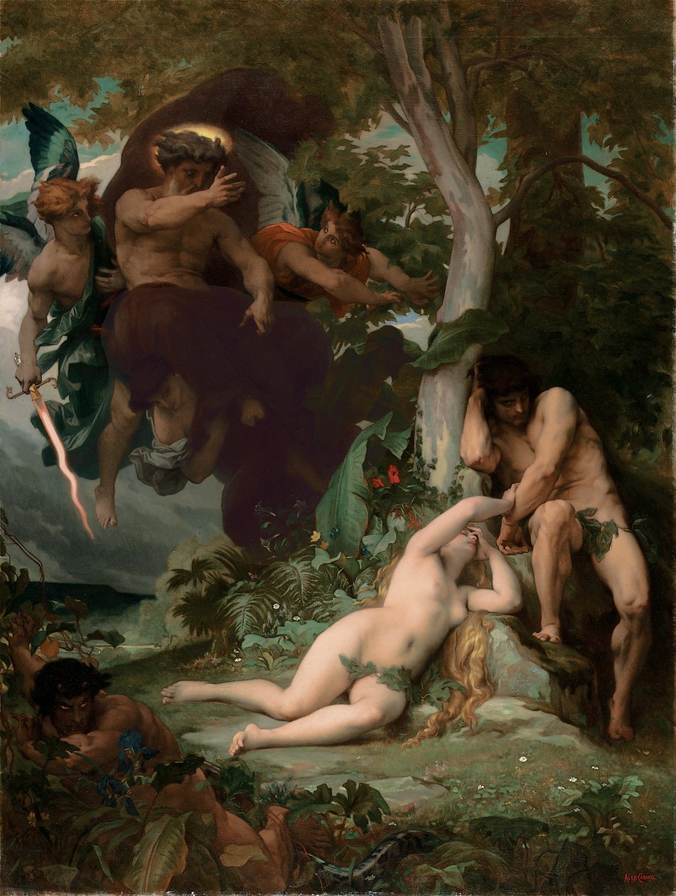 Det förlorade paradiset, 1867 av Alexandre Cabanel