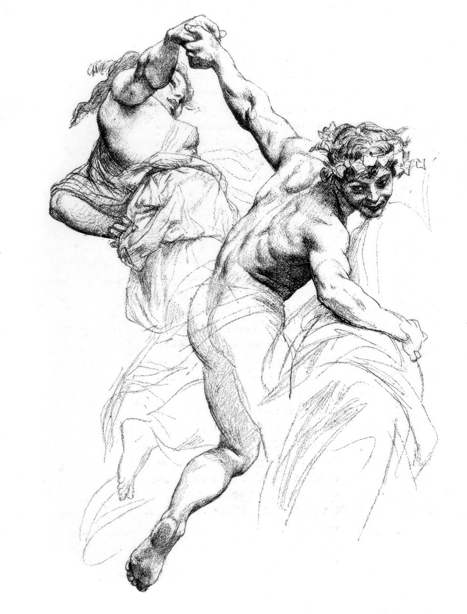 Studie för The Triumph of Flora, c1880-1882. av Alexandre Cabanel