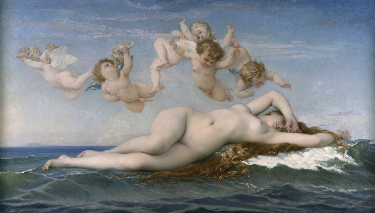 Venus födelse, 1863 av Alexandre Cabanel