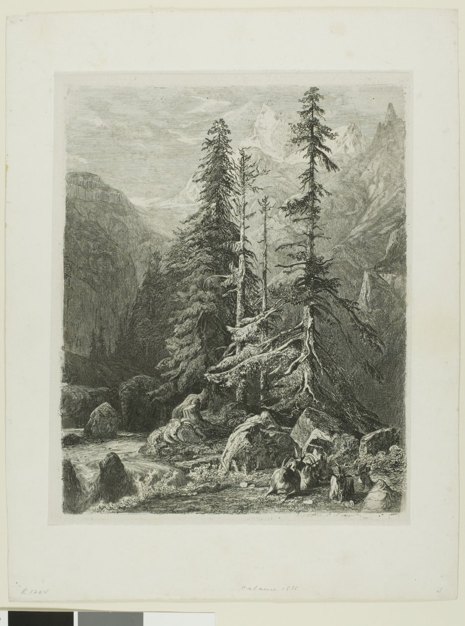 Alpint landskap av Alexandre Calame