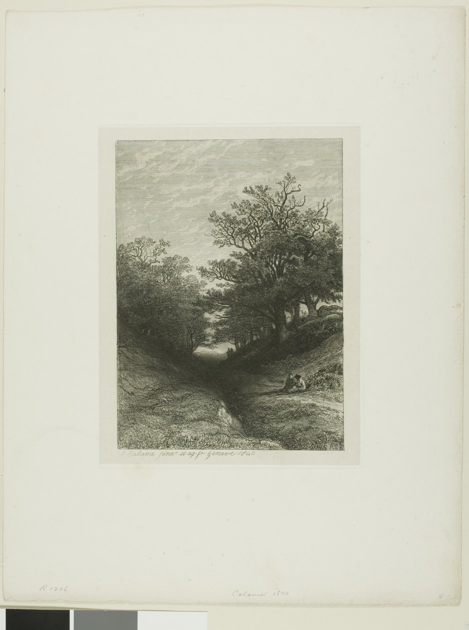 Alpint landskap av Alexandre Calame