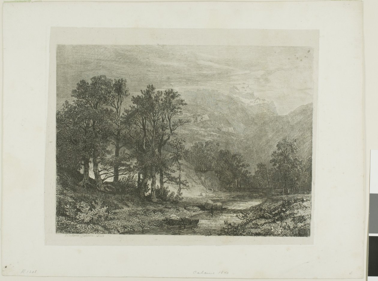 Alpint landskap av Alexandre Calame