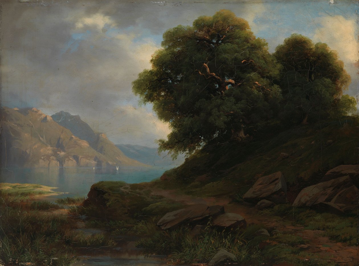 Alplandskap av Alexandre Calame