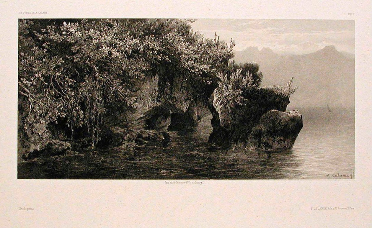Vid Genèvesjöns strand av Alexandre Calame