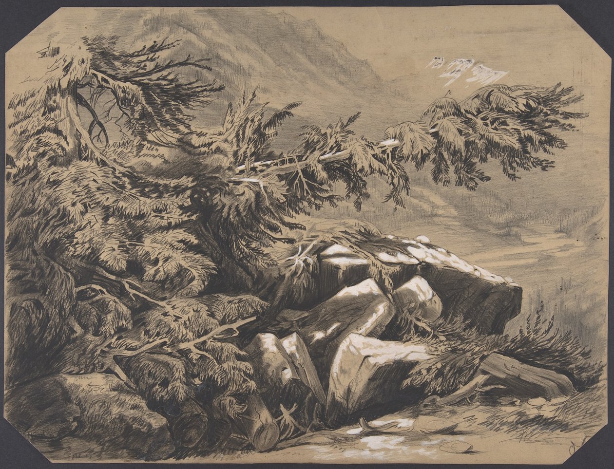 Skogar och berg av Alexandre Calame