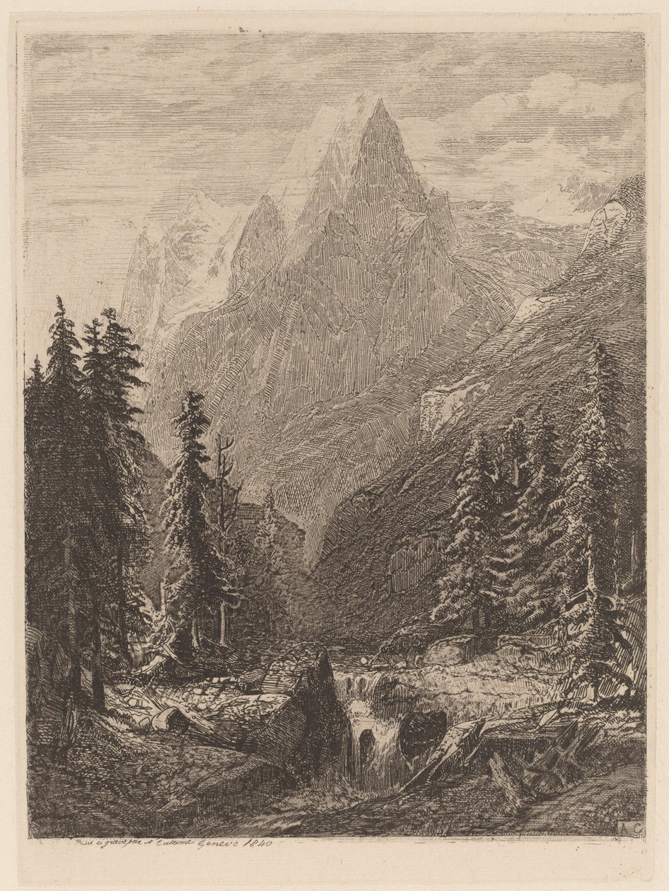 Bergsäng av Alexandre Calame
