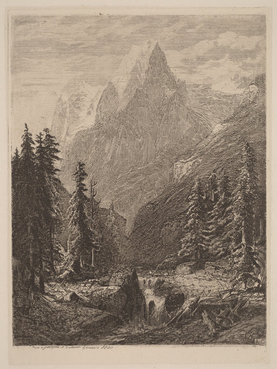 Bergsäng av Alexandre Calame