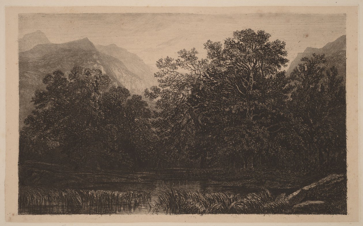 Bergsdamm av Alexandre Calame