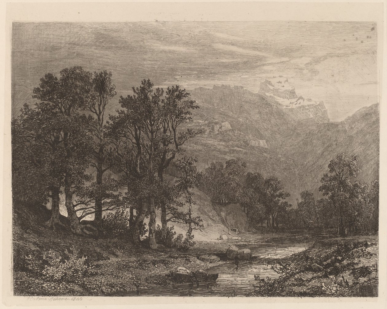 Bergström av Alexandre Calame