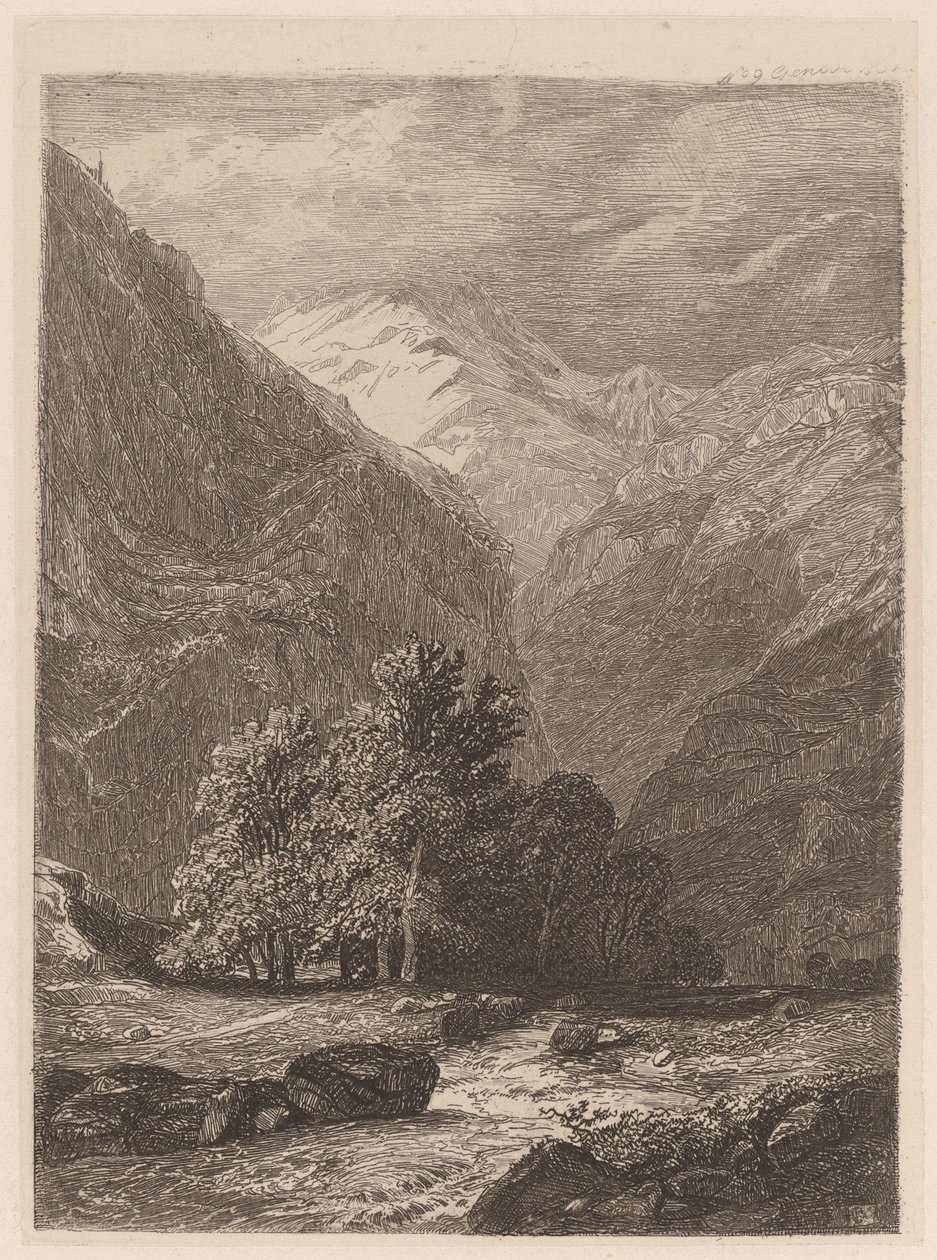 Bergström av Alexandre Calame