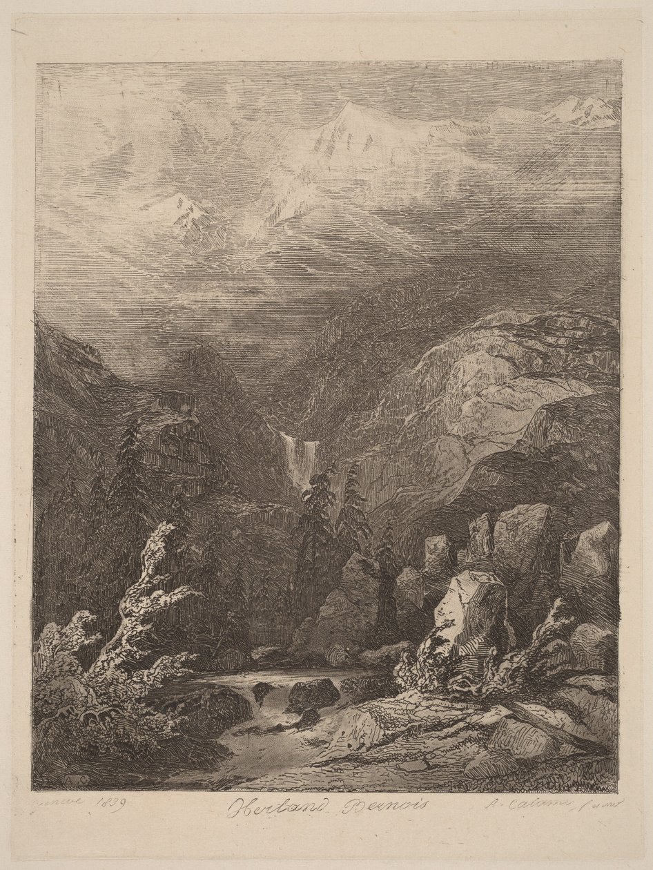 Bernese Oberland av Alexandre Calame