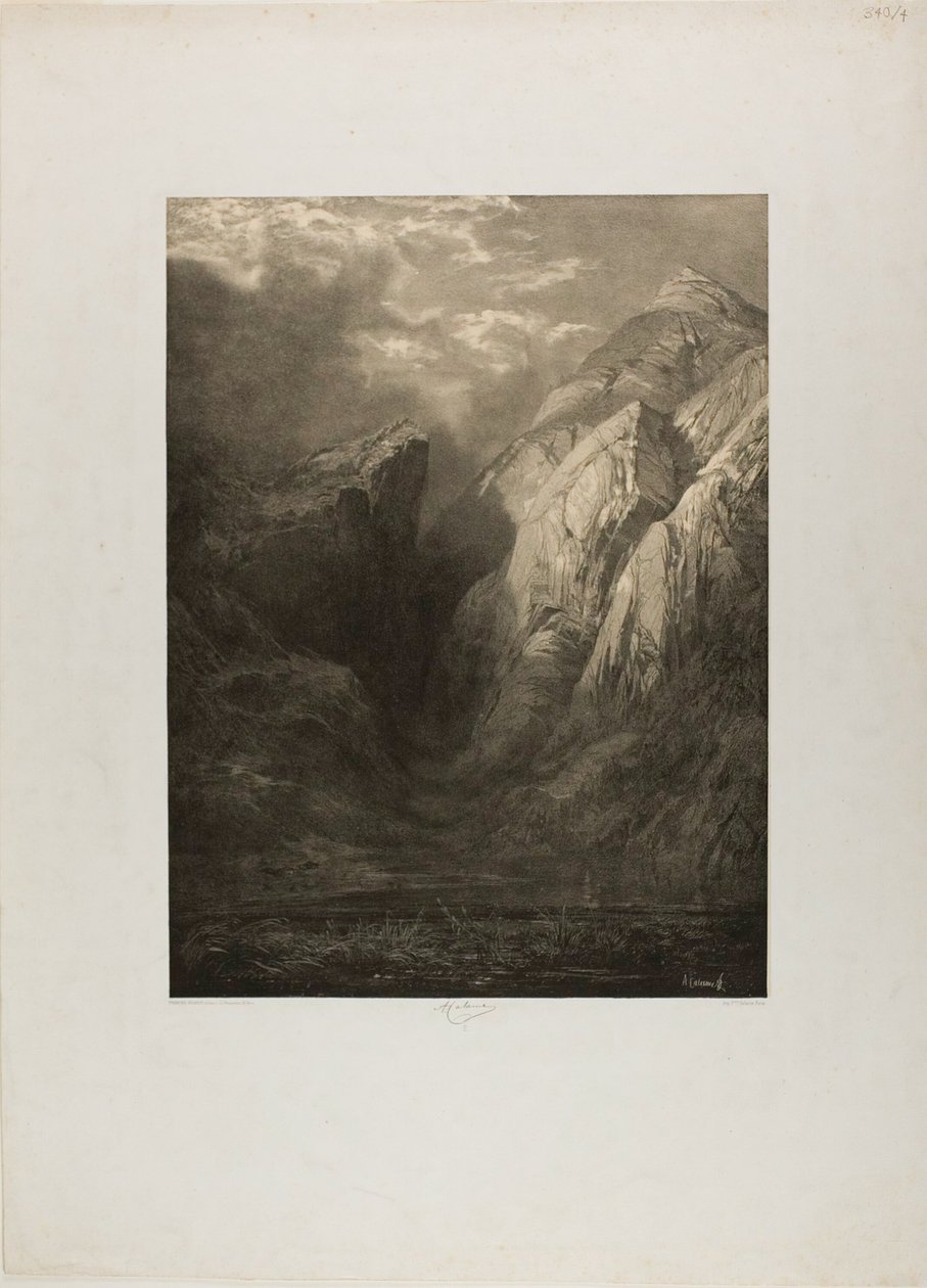 Alperna, från olika landskapsplatser av Alexandre Calame