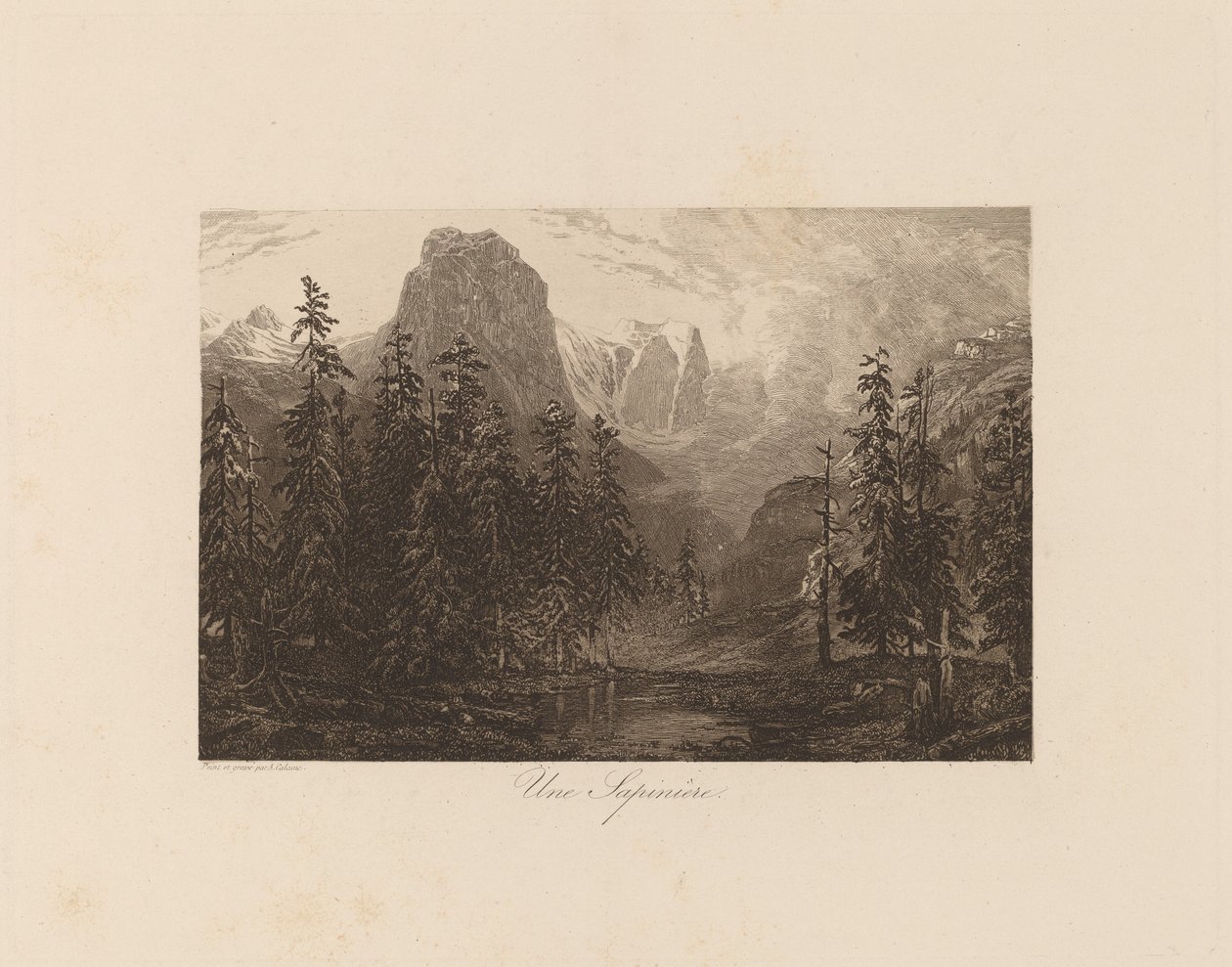 En gran av Alexandre Calame