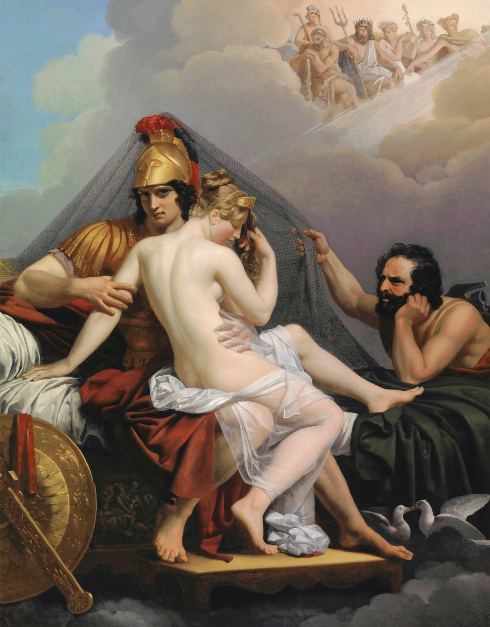 Mars och Venus överraskade av Vulcan av Alexandre Charles Guillemot