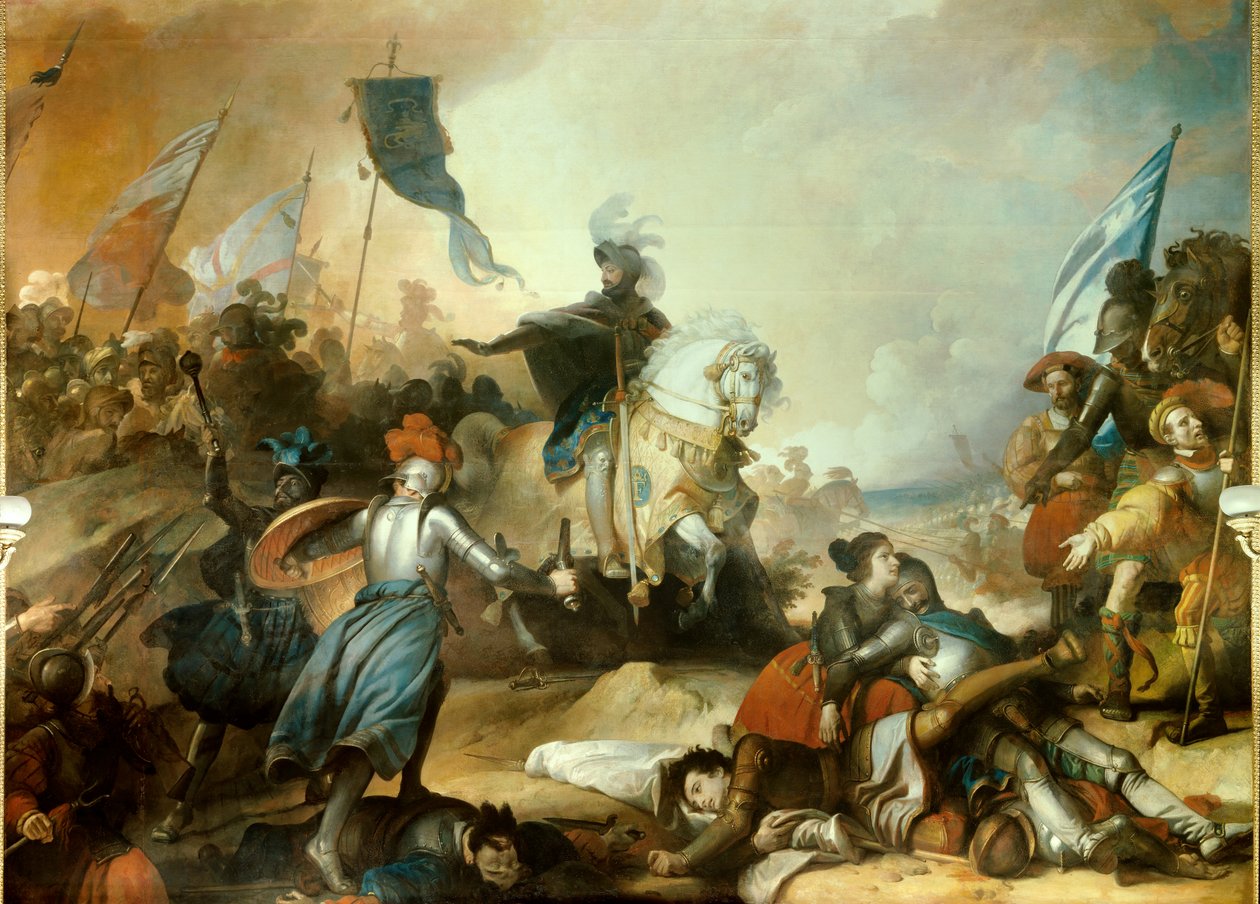 Italienska krig: "" Slaget vid Marignan, 14 september av Alexandre Evariste Fragonard