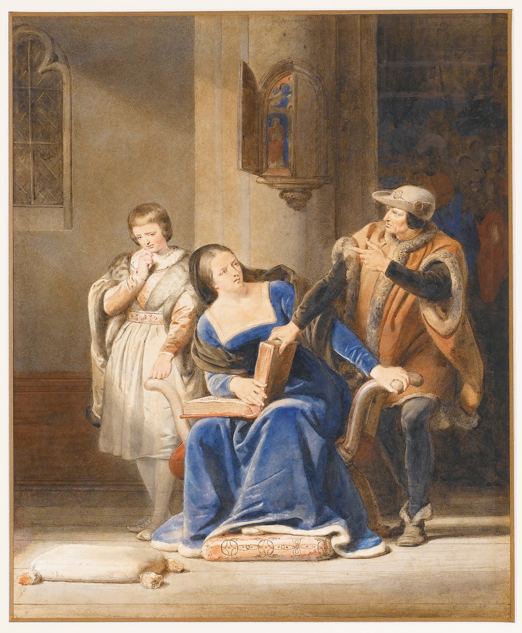 Ludvig XI övervakar utbildningen av dauphinen av Alexandre Evariste Fragonard